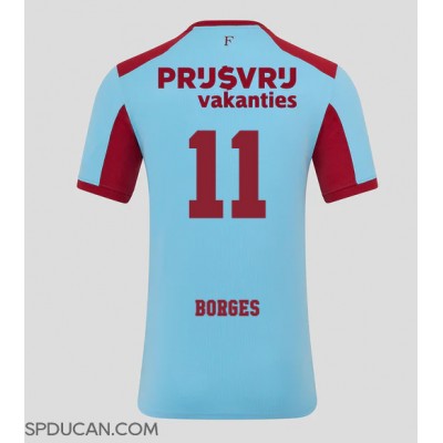 Muški Nogometni Dres Feyenoord Goncalo Borges #11 Rezervni 2025-26 Kratak Rukav Muški Nogometni Dres Feyenoord Goncalo Borges #11 Rezervni 2025-26 Kratak Rukav